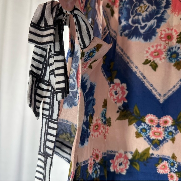 Free People Tank Top Size S Sweet Love Side Tie Boho Festival Feminine Bow Tie - Picture 6 of 11